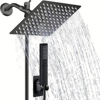 Shower Head Set, 1 Set Rainfall Shower Head & Handheld Shower Head Set with Accessories, Shower Head Ensemble