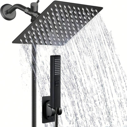 Shower Head Set, 1 Set Rainfall Shower Head & Handheld Shower Head Set with Accessories, Shower Head Ensemble