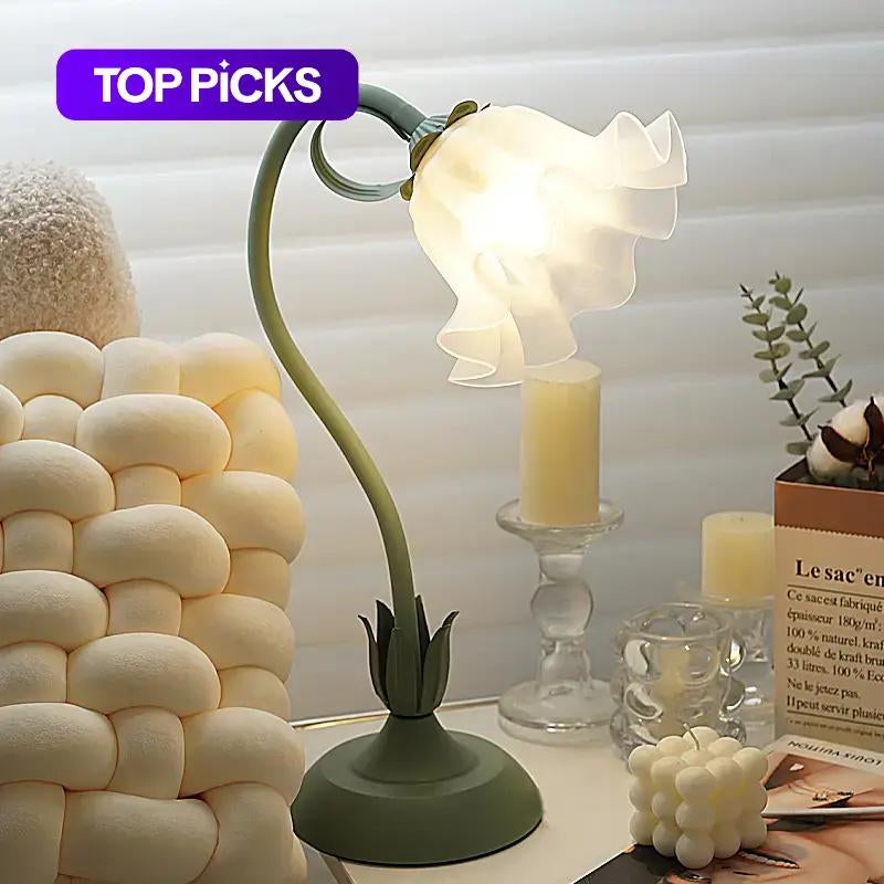 Flower Design Table Lamp, Decorative Lamp, Plug and Play Modern LED Desk Lamp, Flexible Dimmable Desk Light for Home Office Bedroom Study Room #TOP PICKS